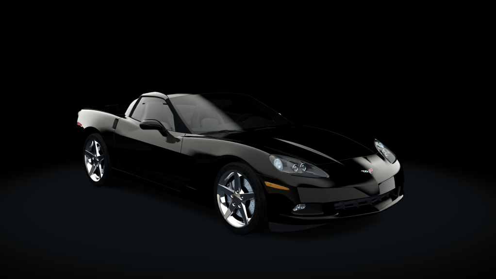 Chevrolet Corvette C6 Coupe, skin Black