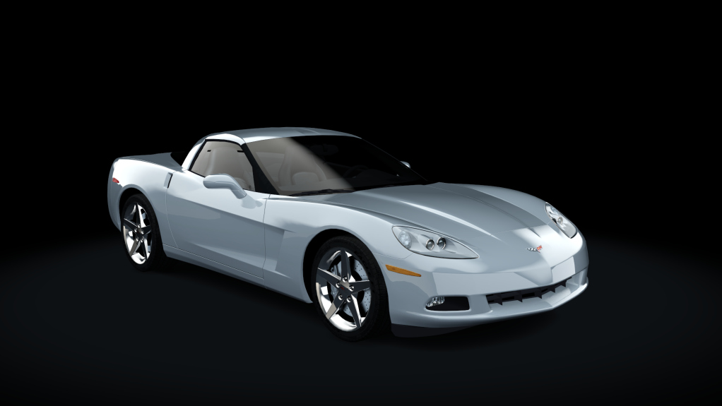 Chevrolet Corvette C6 Coupe, skin Machine_Silver_Metallic