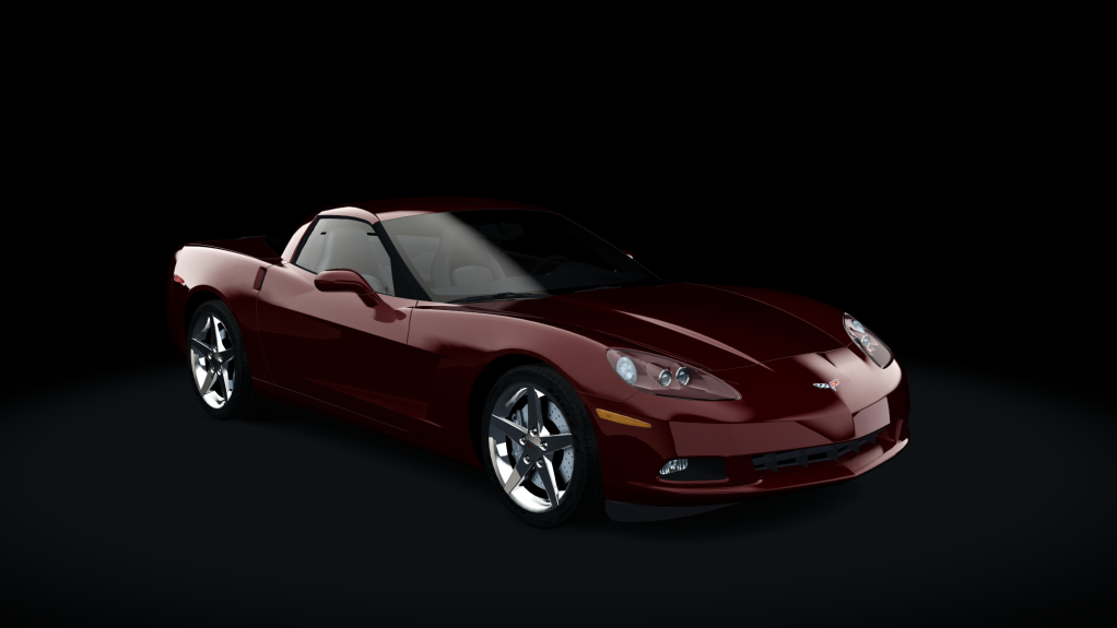 Chevrolet Corvette C6 Coupe, skin Monterey_Red