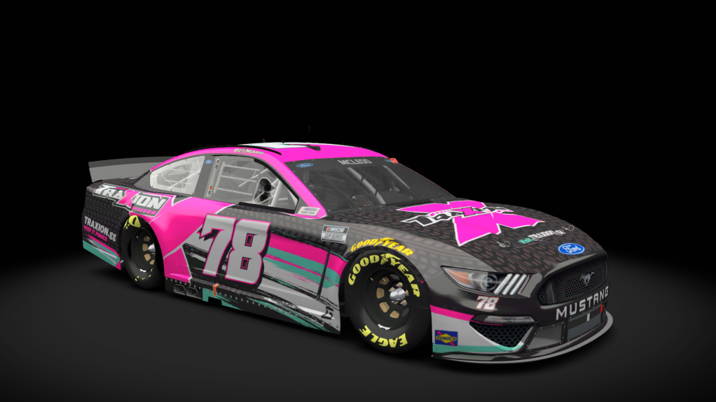 Ford Mustang NASCAR '21, skin #78BJ_McLeod