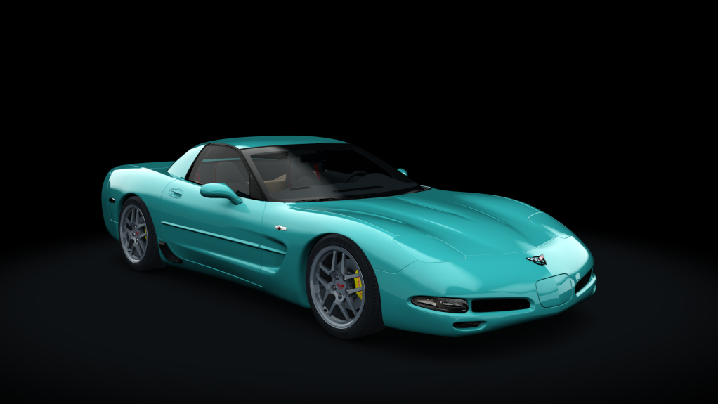 Chevrolet Corvette C5 - Z06, skin Turquoise_Metallic