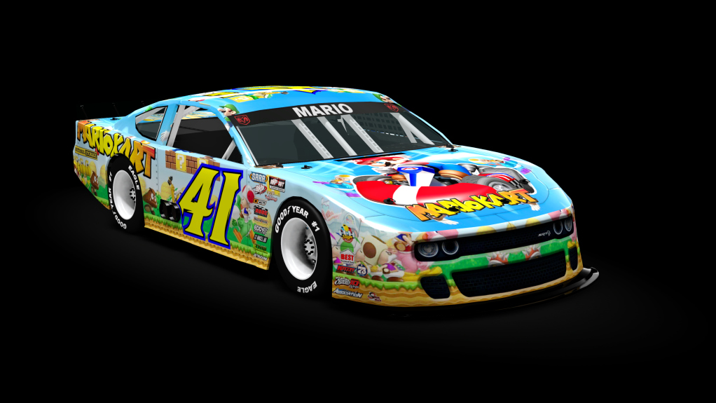 2021_GEN6_Dodge_Challenger_Super_Late_Model dirt, skin 41-mariokart