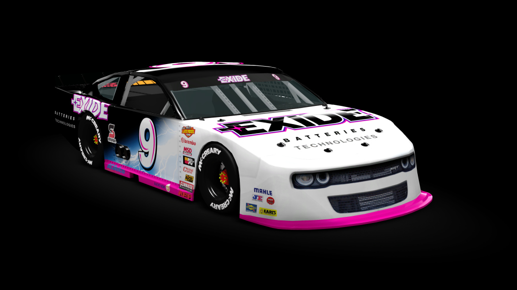 2021_GEN6_Dodge_Challenger_Super_Late_Model dirt, skin 9_exide