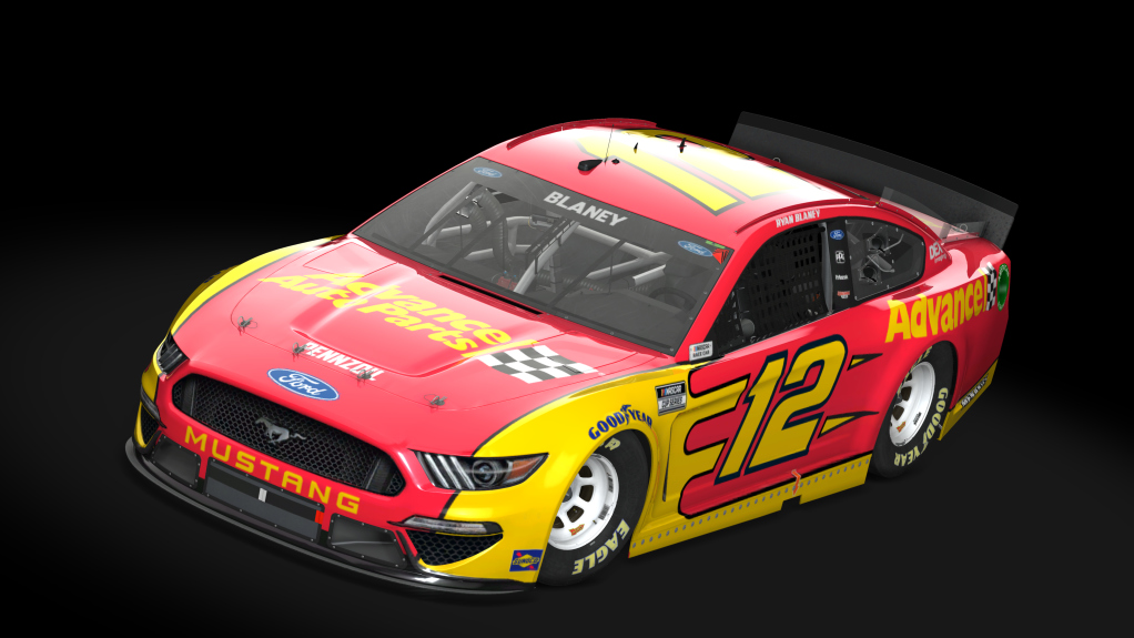 FSR Ford Mustang S, skin #12Ryan_Blaney