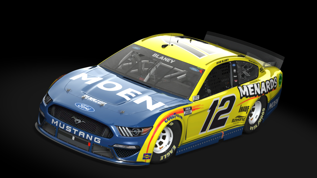 FSR Ford Mustang S, skin #12_Ryan_Blaney