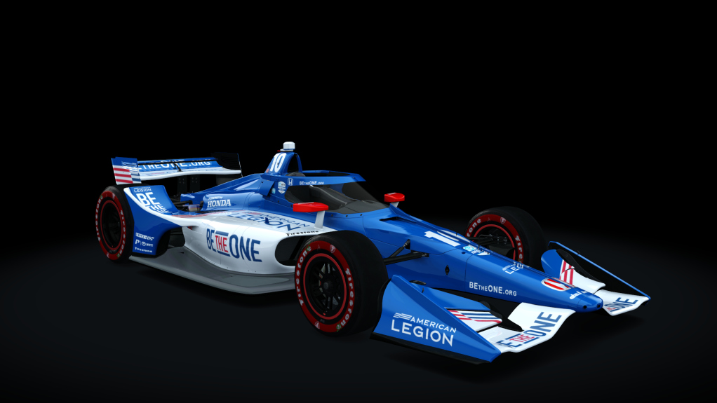 VRC Formula North America 2021 (Oval Kit), skin 2023 American Legion #10 A Palou