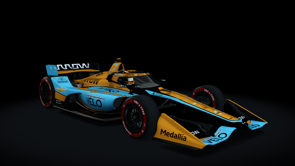 VRC Formula North America 2021 (Oval Kit), skin 2023 McLaren Rossi #7