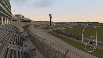 Charlotte, layout roadcourse_chicane