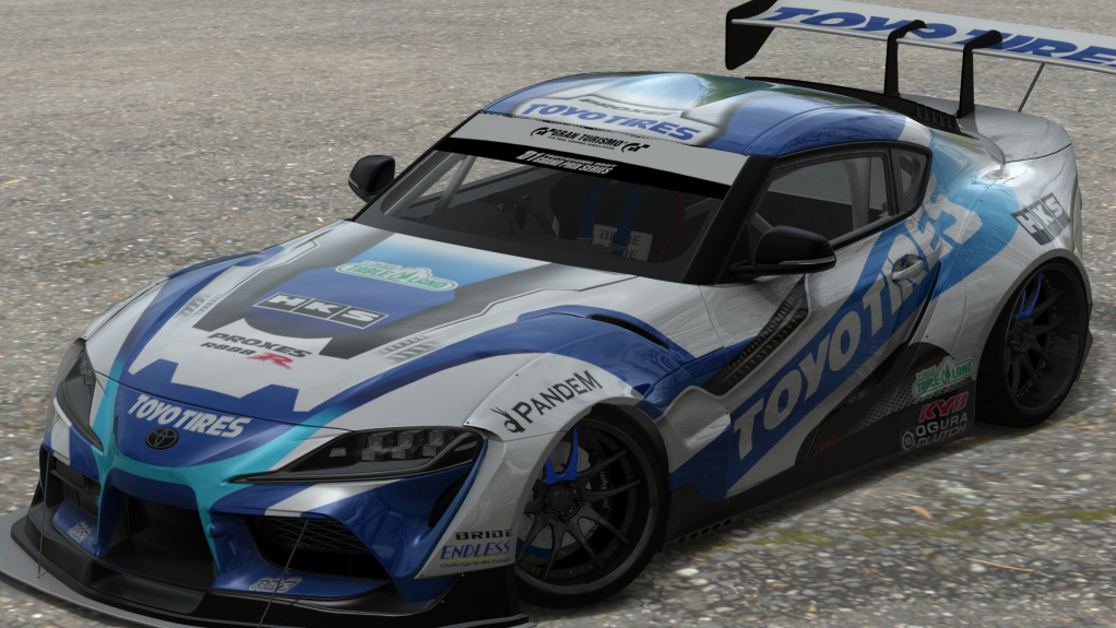 ESDA NobullCrow Toyota Supra A90, skin 00_Toyotires_Blue