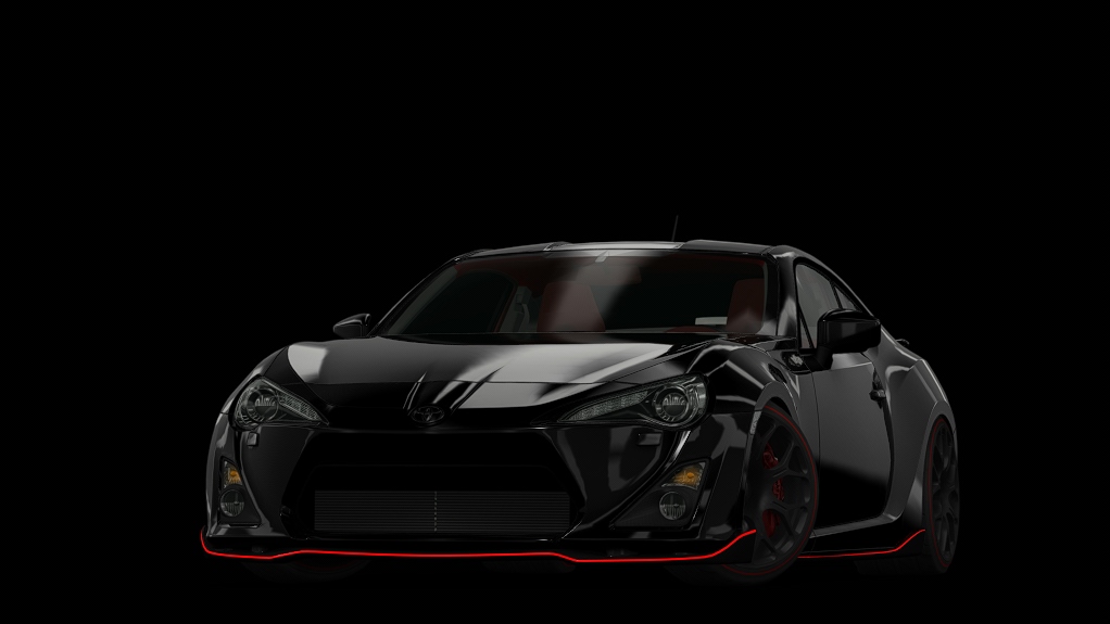 Raynar's GT86 Racing, skin crystal_black_red