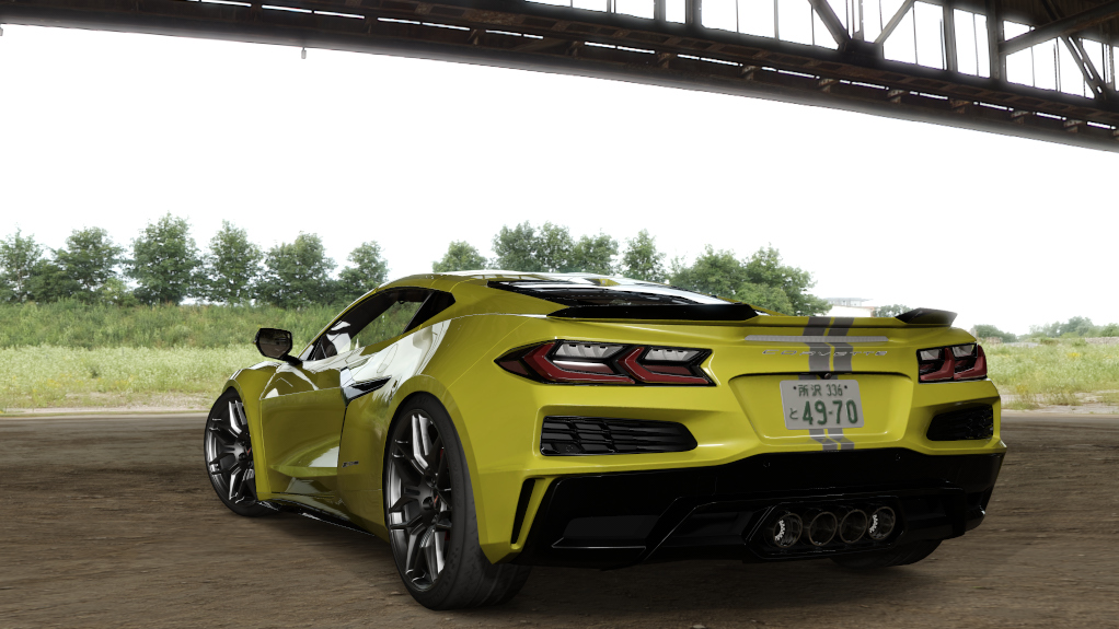 _Pods_Chevrolet C8, skin GD0_accelerate_yellow_metallic_Stripe_Gray