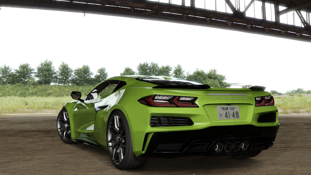_Pods_Chevrolet C8, skin Minted Green