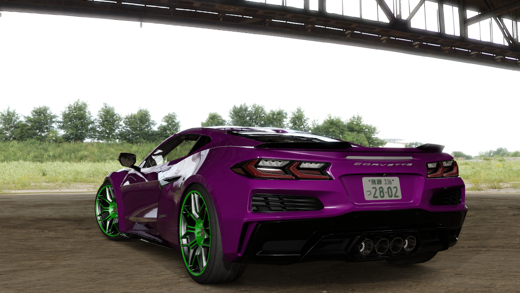 _Pods_Chevrolet C8, skin Nice purple