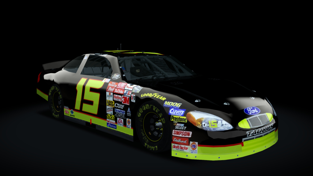 2000 NASCAR Ford Taurus, skin 15_2000_unsponsored_black