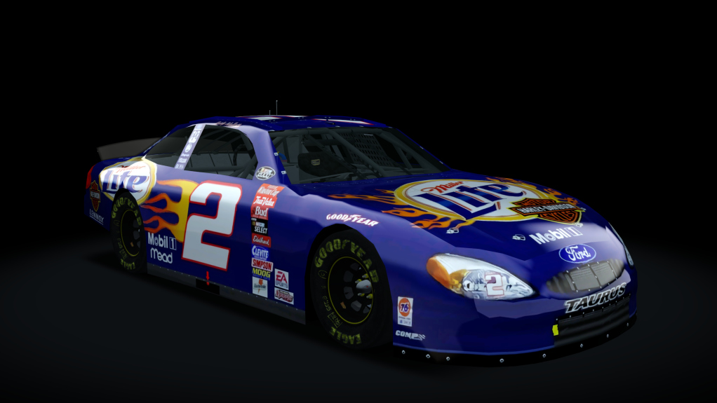 2000 NASCAR Ford Taurus, skin 2_2000_miller_lite_harley