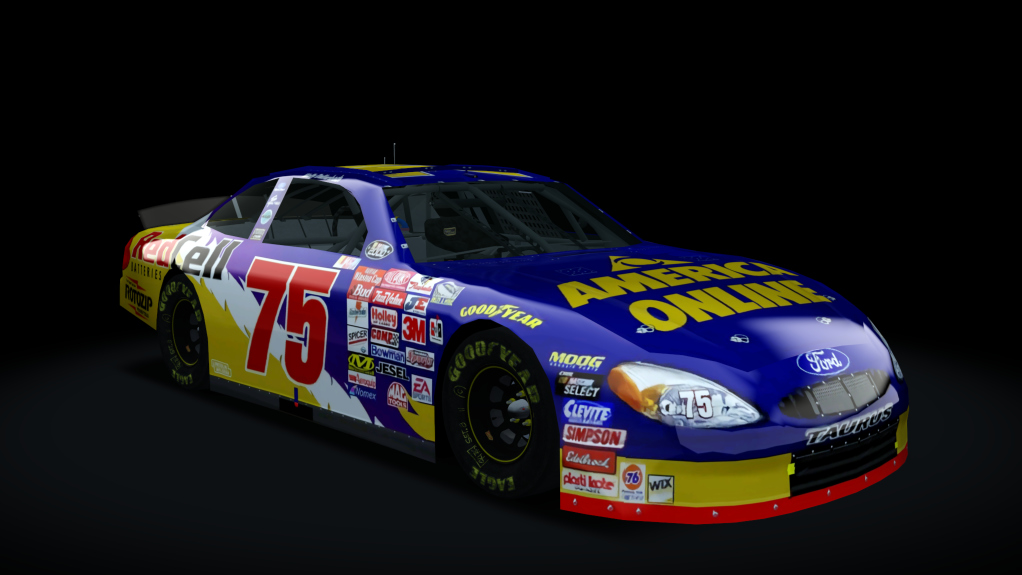 2000 NASCAR Ford Taurus, skin 75_2000_america_online