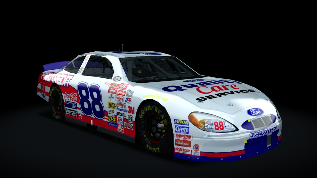 2000 NASCAR Ford Taurus, skin 88_2000_quality_care_reverse