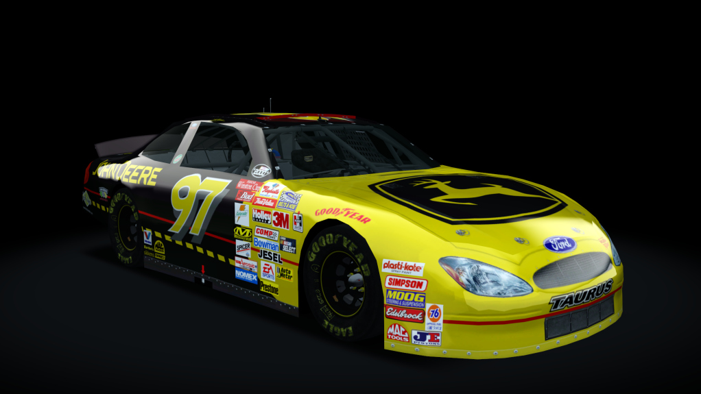 2000 NASCAR Ford Taurus, skin 97_2000_john_deere_black