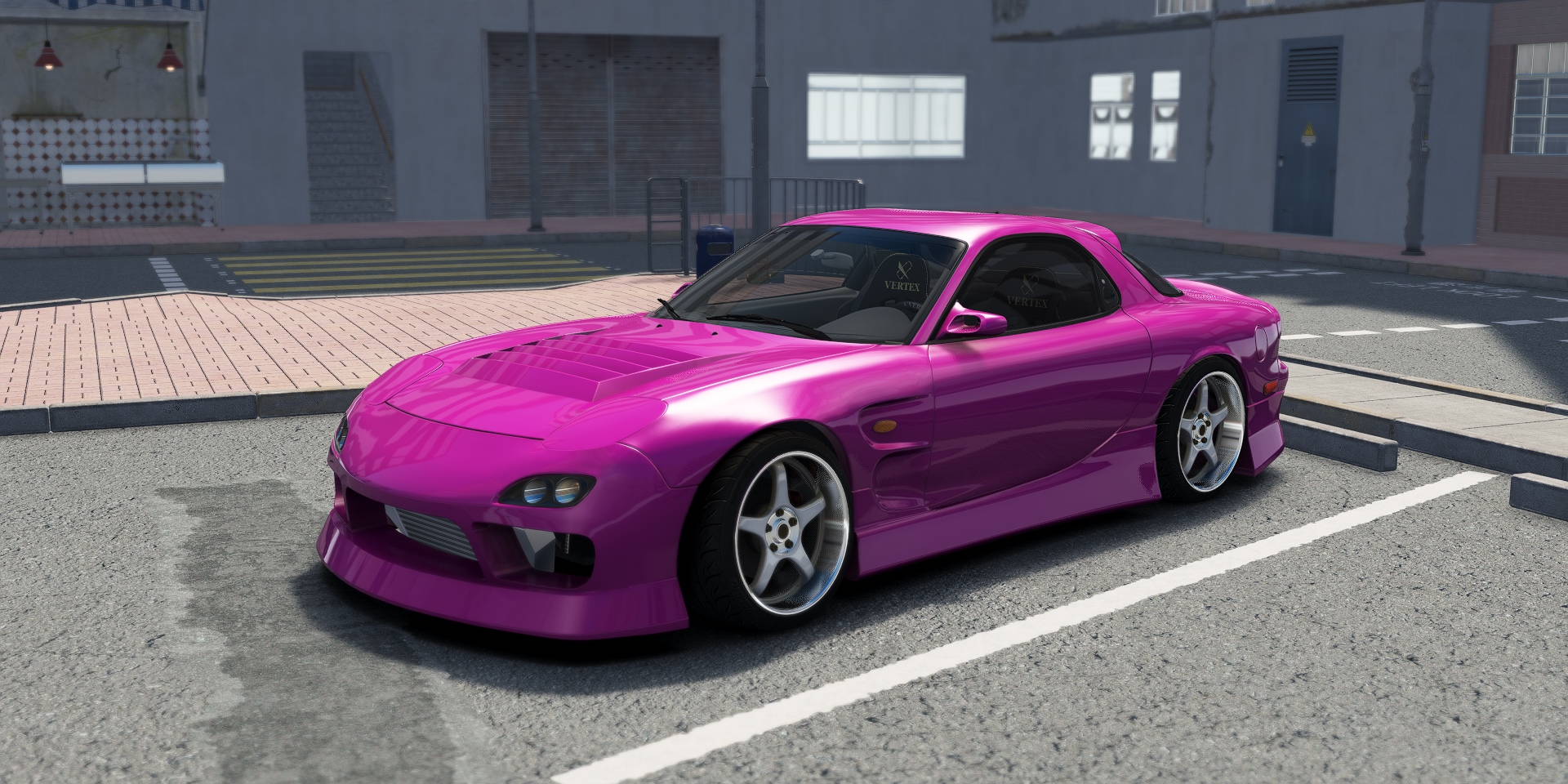 DWG Mazda RX-7 FD3S BN LHD, skin Hot_Pink