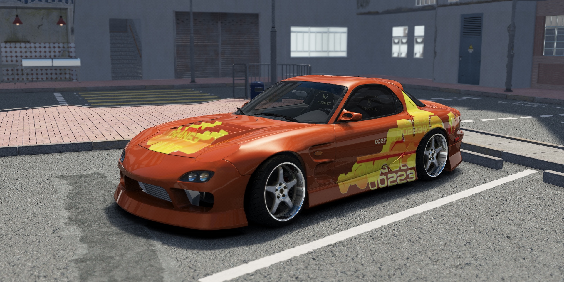 DWG Mazda RX-7 FD3S BN LHD, skin Orange_Julius