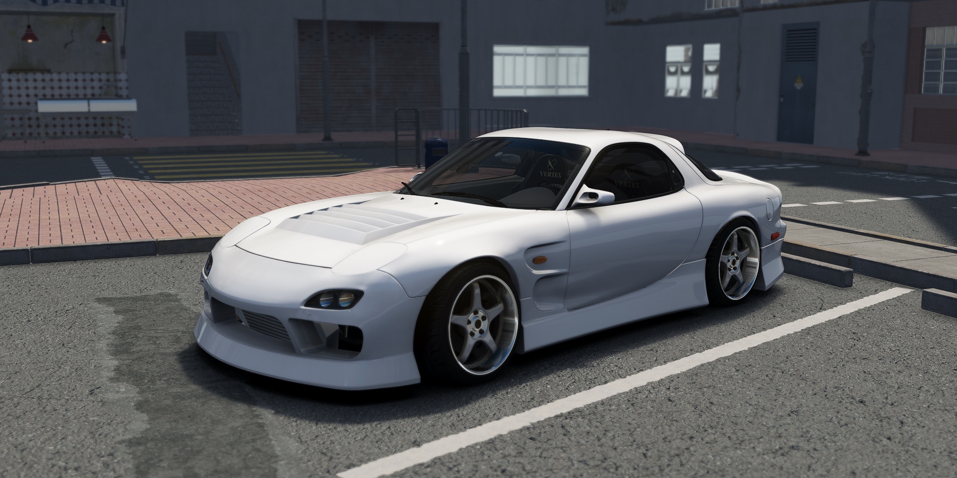 DWG Mazda RX-7 FD3S BN LHD, skin pure_white