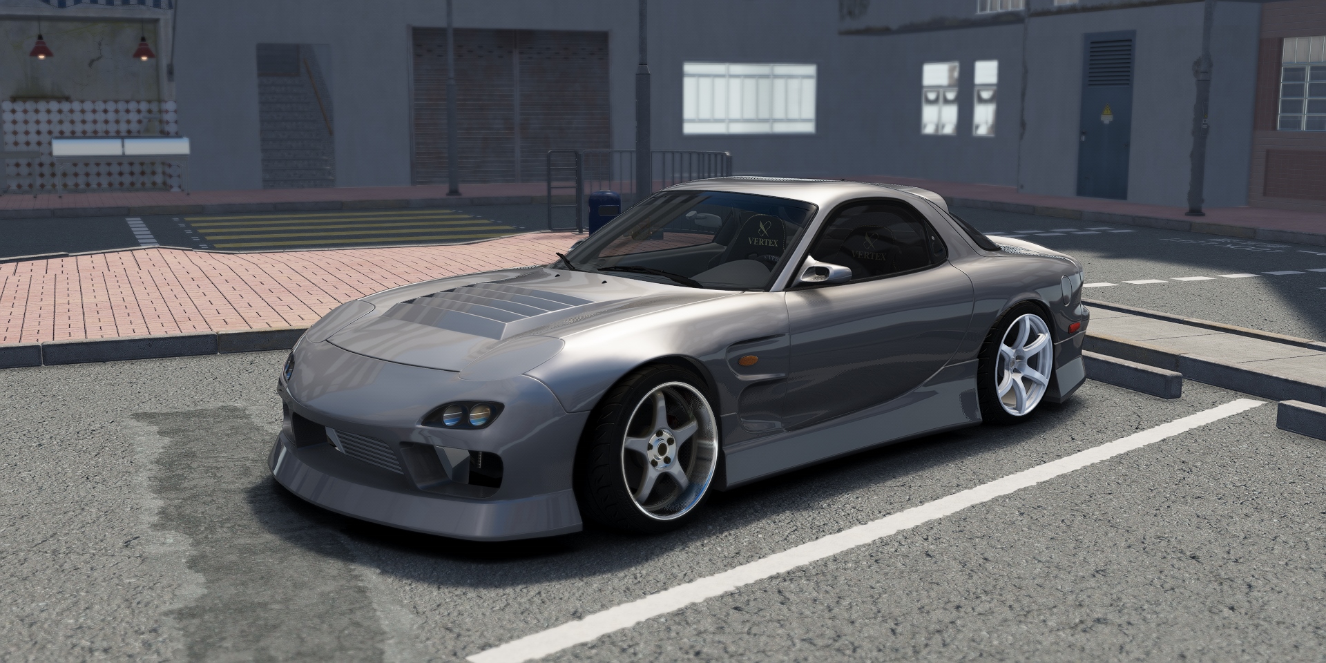 DWG Mazda RX-7 FD3S BN LHD, skin titanium_grey