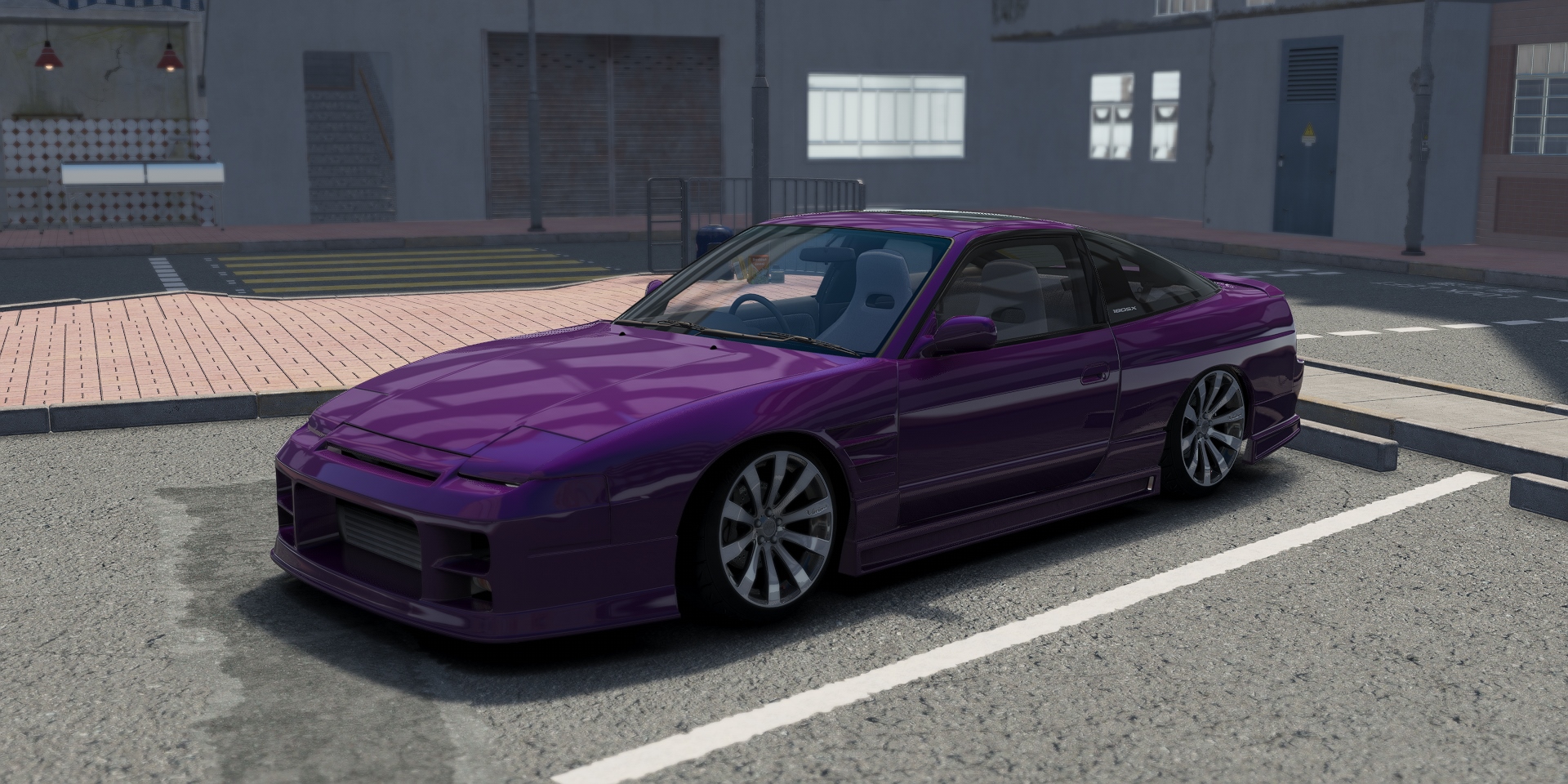 DWG Nissan 180SX G-Corp, skin Dark_Purple