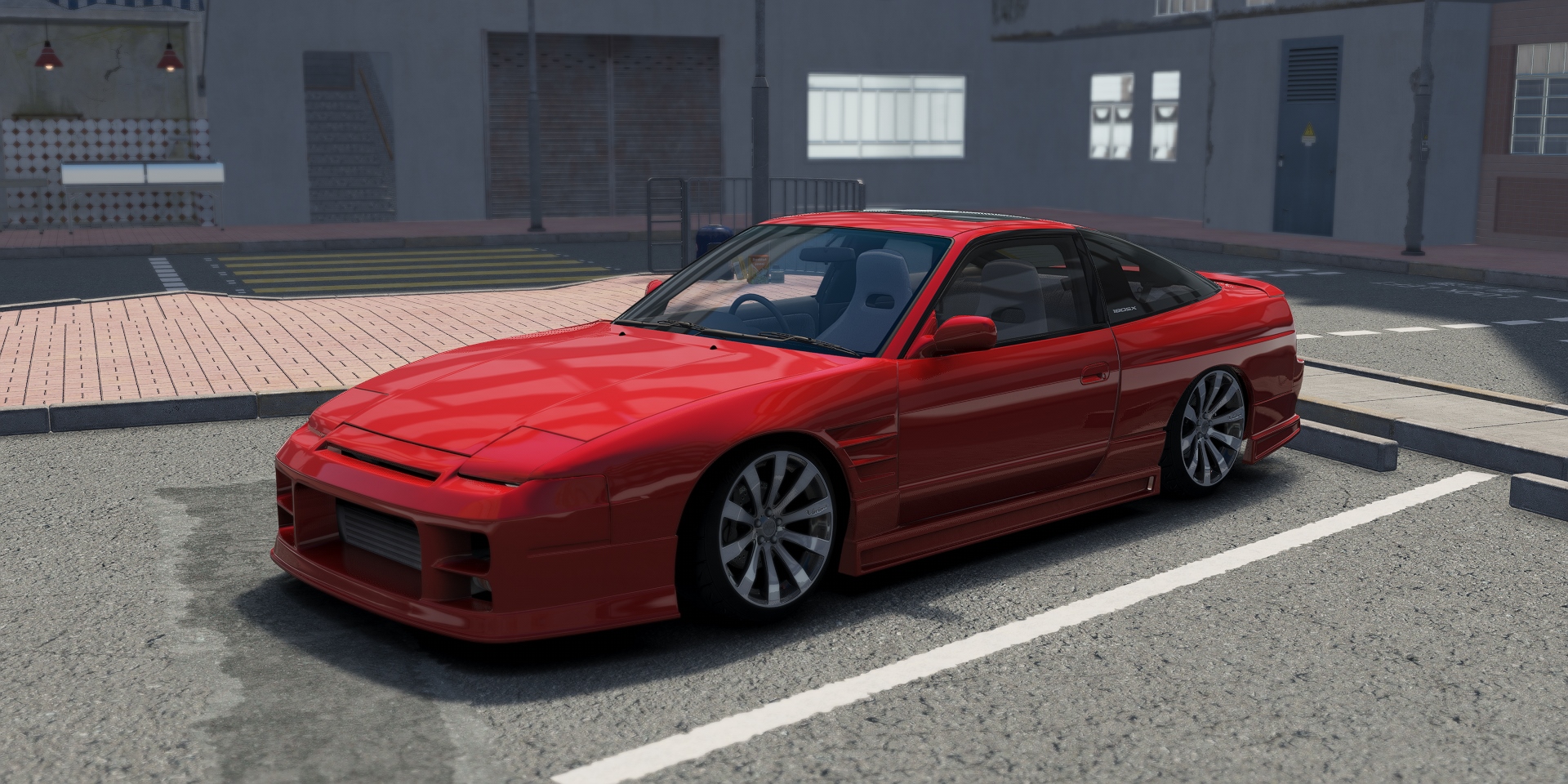 DWG Nissan 180SX G-Corp, skin Red