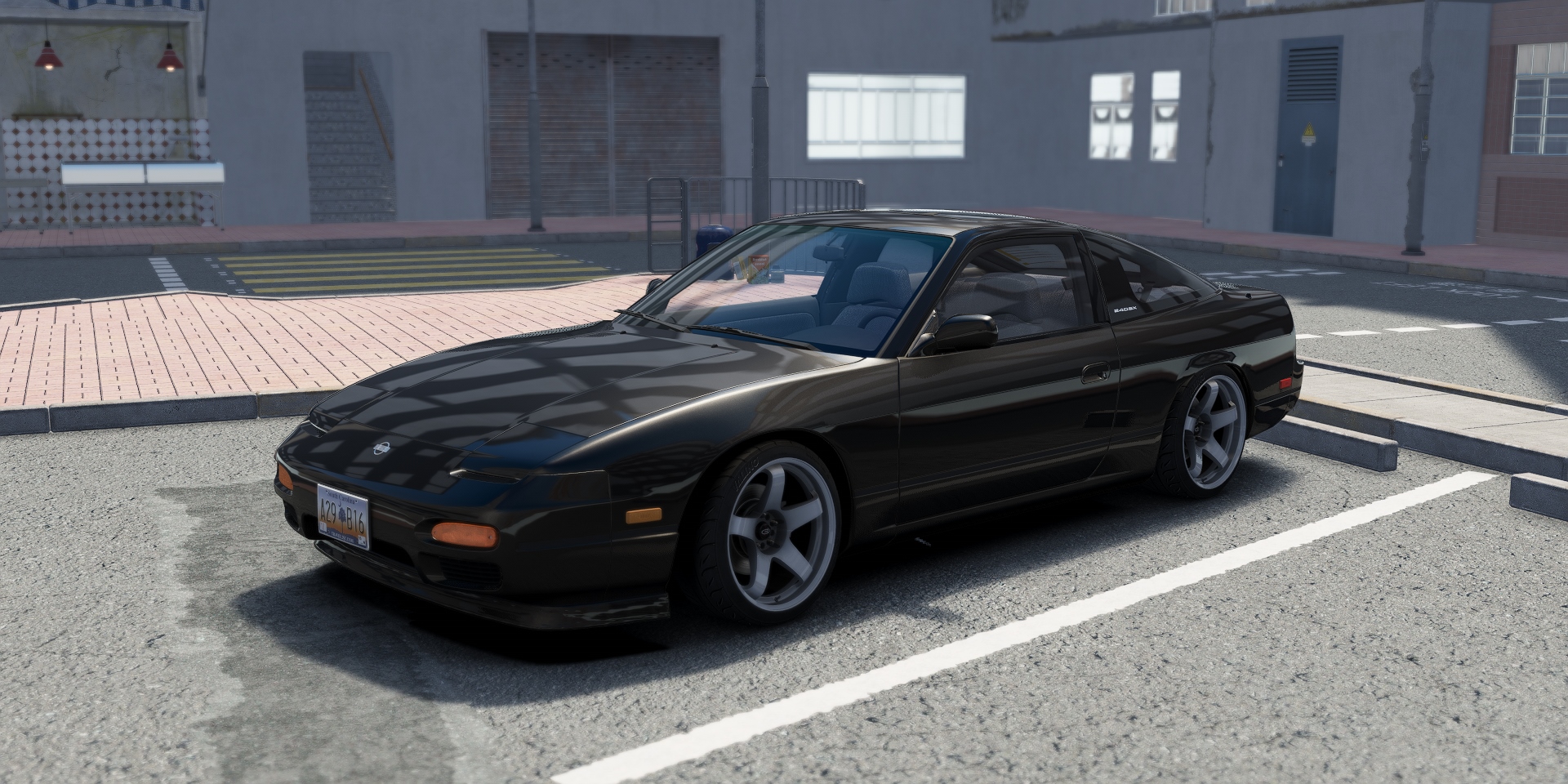 DWG Nissan 240SX Hatch, skin Black