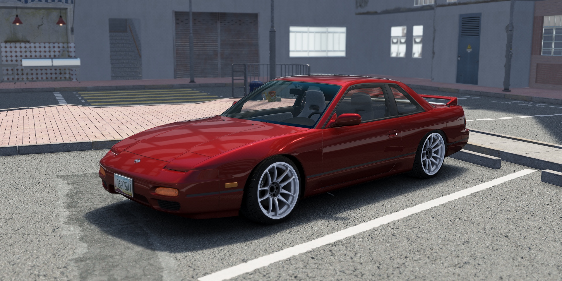 DWG Nissan 240sx Coupe, skin Red