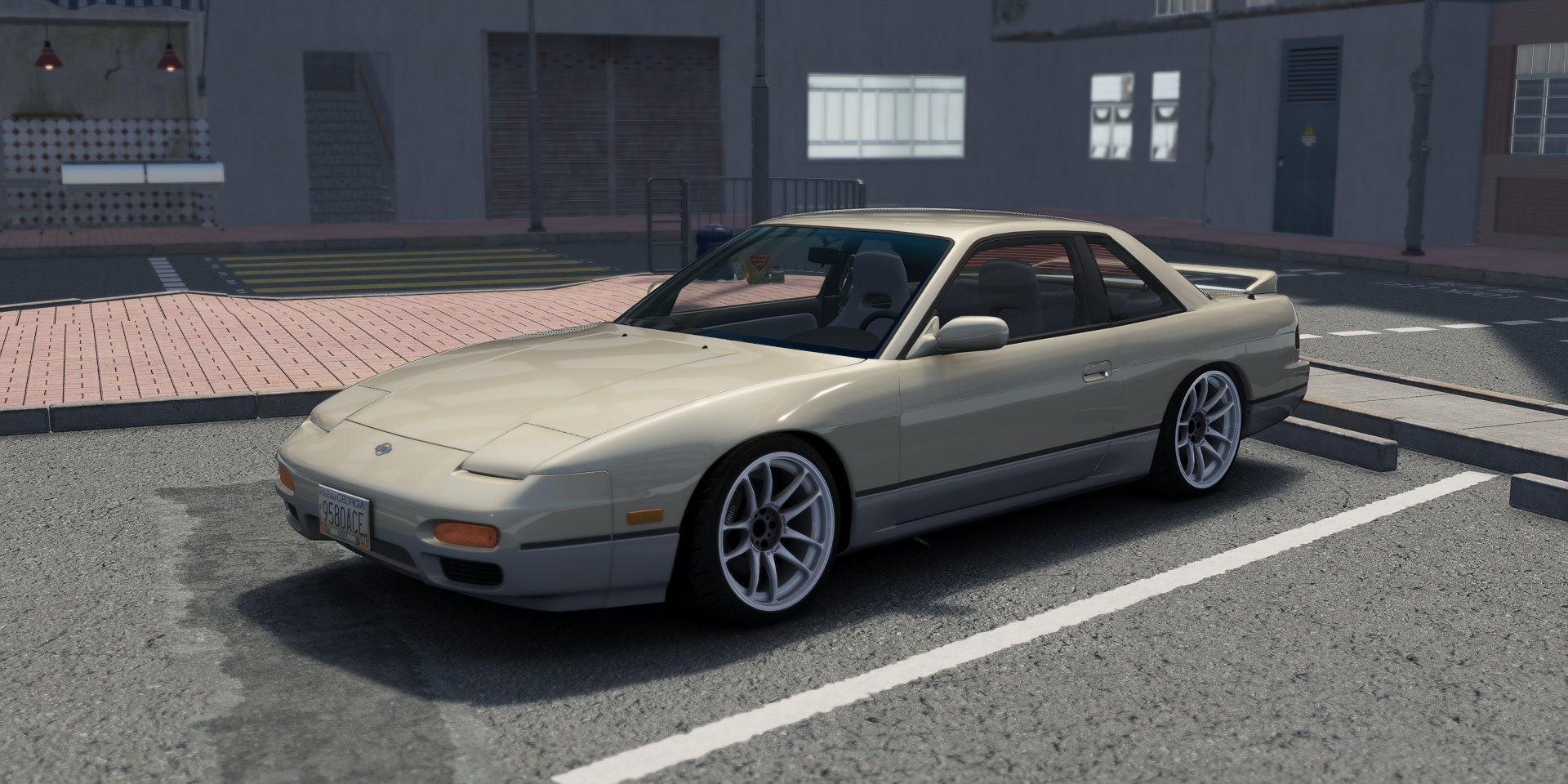 DWG Nissan 240sx Coupe, skin Two_Tone_Cream