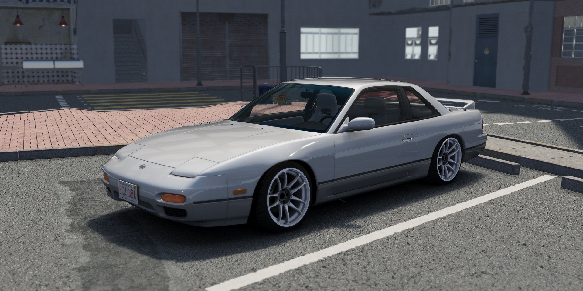 DWG Nissan 240sx Coupe, skin Two_Tone_Grey