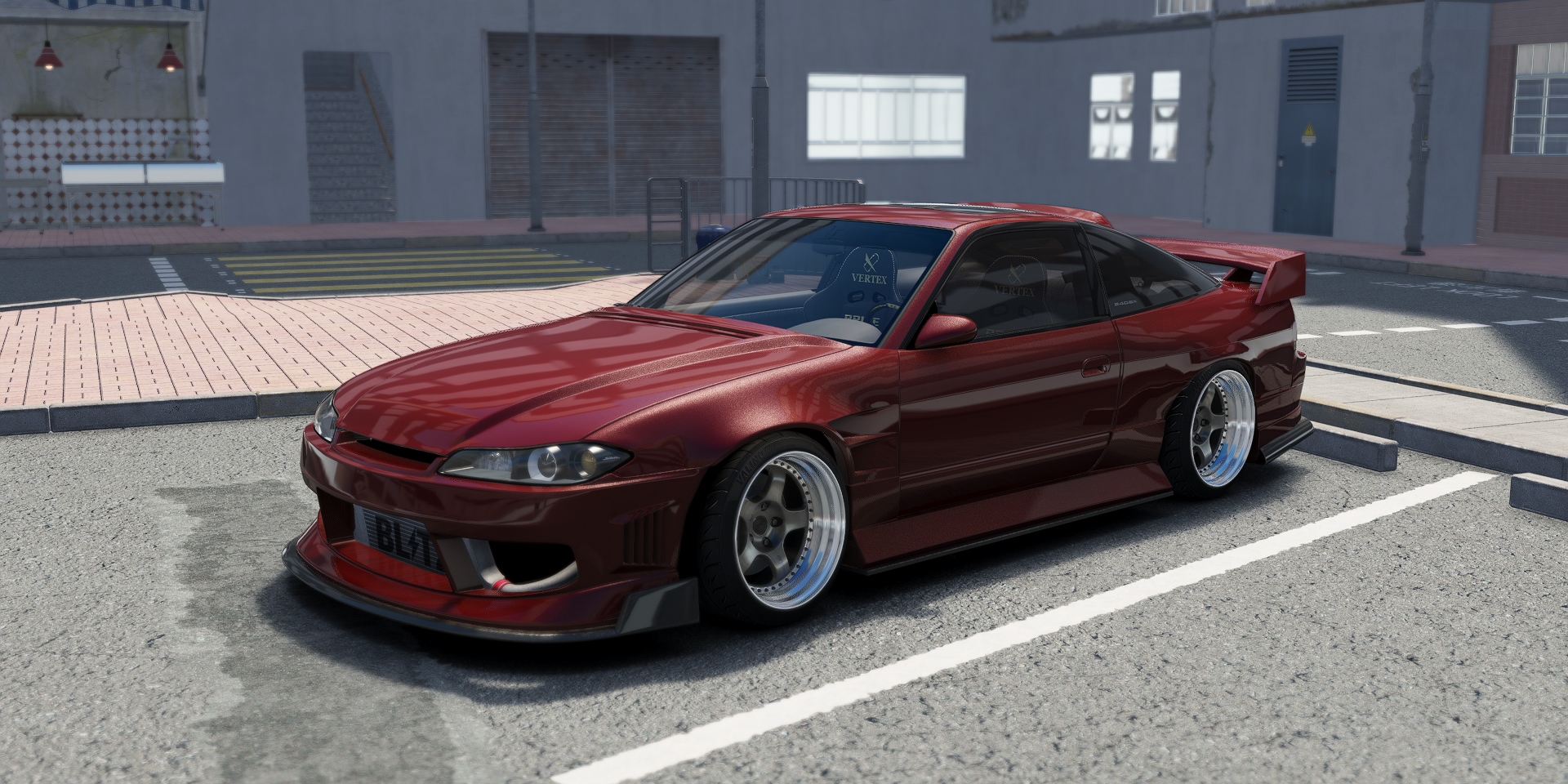 DWG Nissan 240sx S13.5, skin Blood Red
