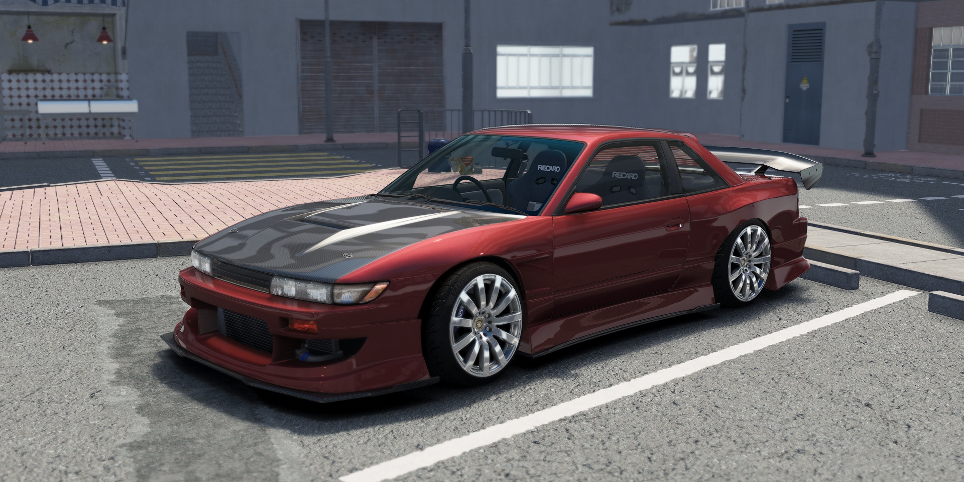 DWG Nissan Silvia PS13 Works 9, skin Cherry_Red_Pearl