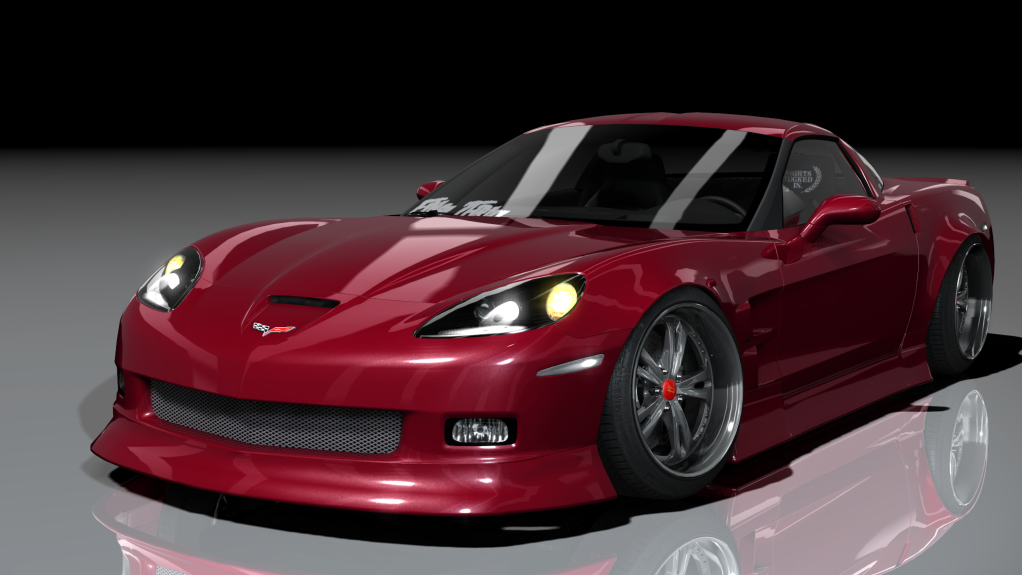 ESDA PRO Heretic Corvette C6, skin Crystal_Red_Metallic