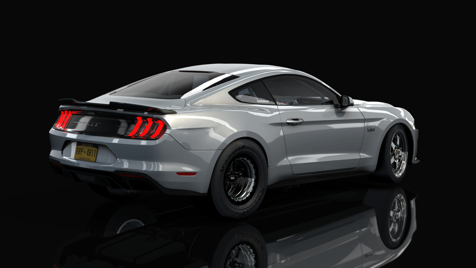 Ford Mustang GT 2018 1500Rx, skin Iconic_Silver