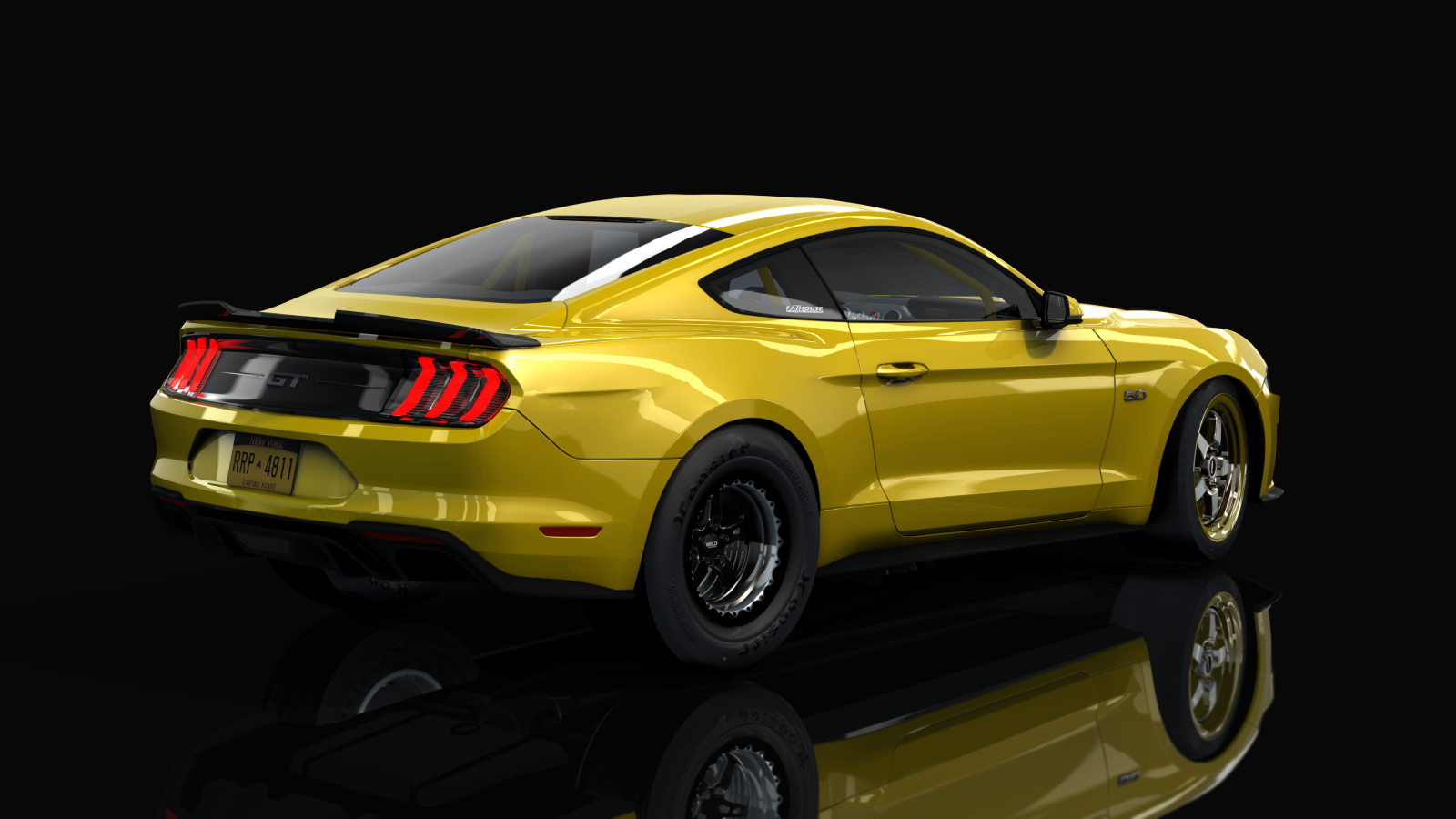 Ford Mustang GT 2018 1500Rx, skin Yellow_Peel