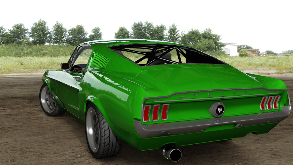 _Pods_Ford Mustang '67, skin Candy Apple Green