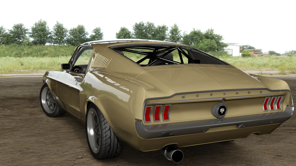 _Pods_Ford Mustang '67, skin Meadowlark Yellow