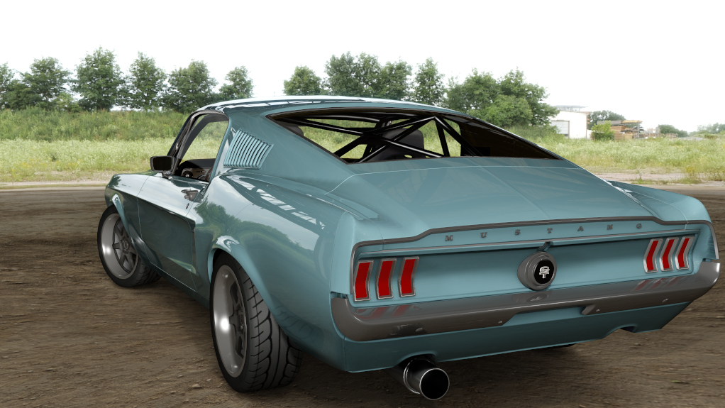 _Pods_Ford Mustang '67, skin Winter Blue Poly