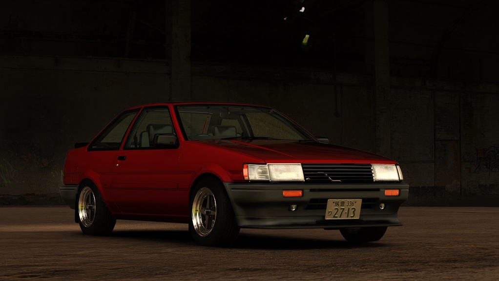 #ZC '90s Toyota AE86 Coupe, skin 01_red