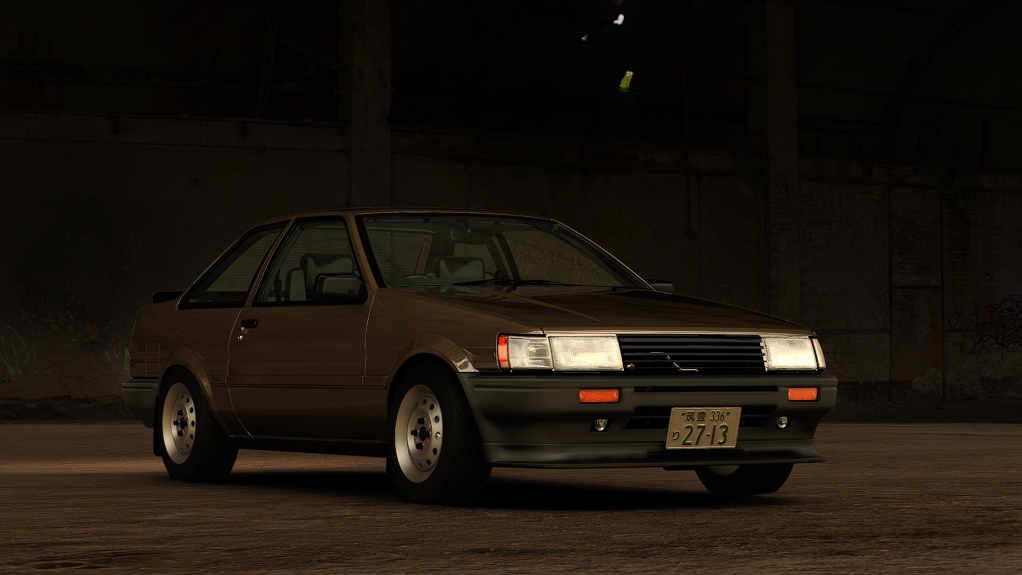 #ZC '90s Toyota AE86 Coupe, skin 04_old_brown