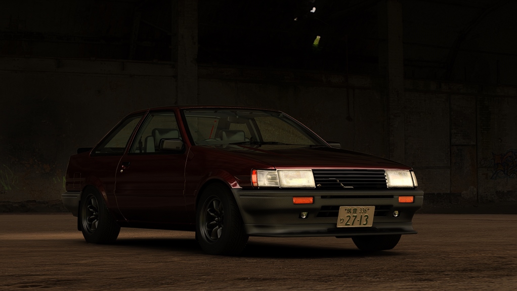 #ZC '90s Toyota AE86 Coupe, skin 05_wine_red