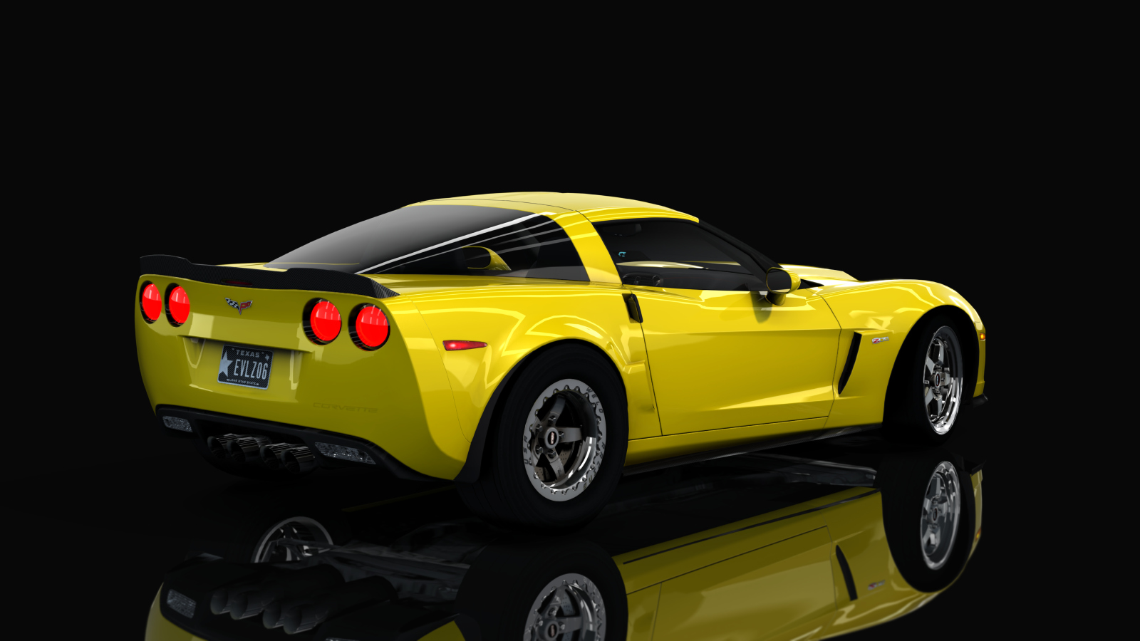 Chevrolet Corvette C6 Z06 TT TX2K, skin Velocity_Yellow
