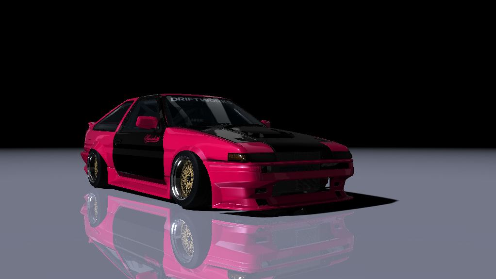 pib ae86, skin red