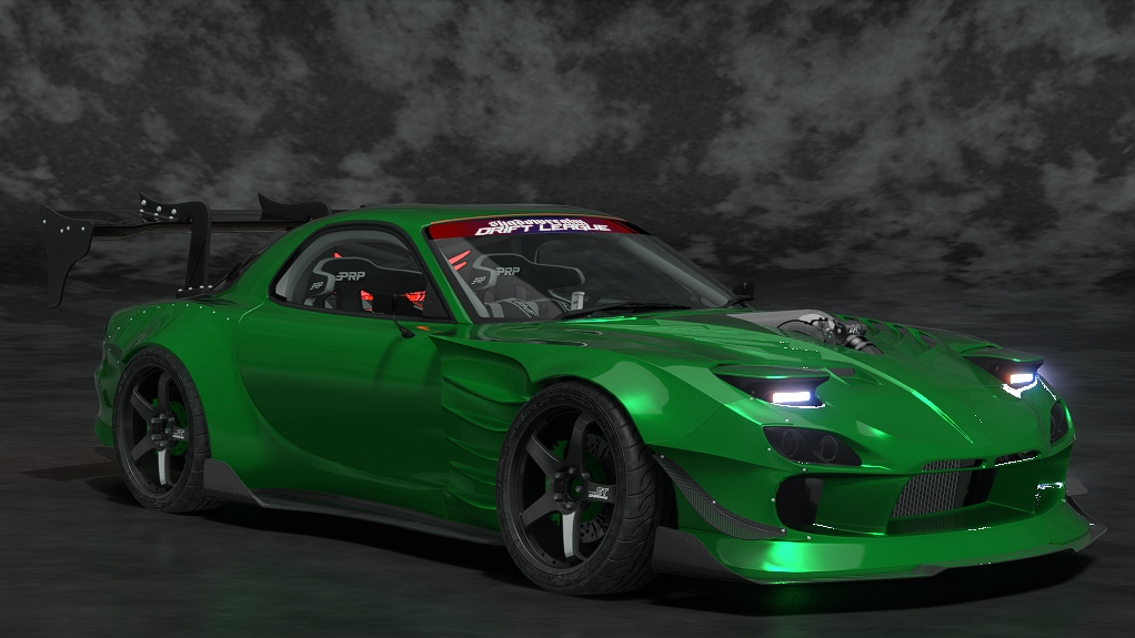 SRDL Pro v2 Mazda RX-7 FD, skin 6_Green