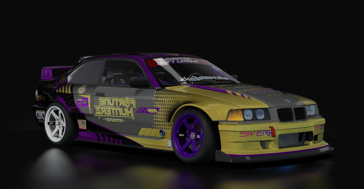 SRDL ProAM V3 BMW E36, skin Fortune Hunterz