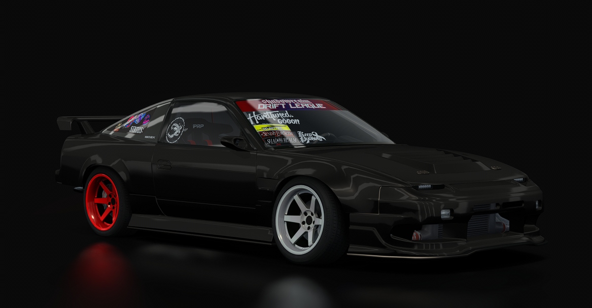 SRDL ProAM V3 Nissan 240sx, skin 2_black_red
