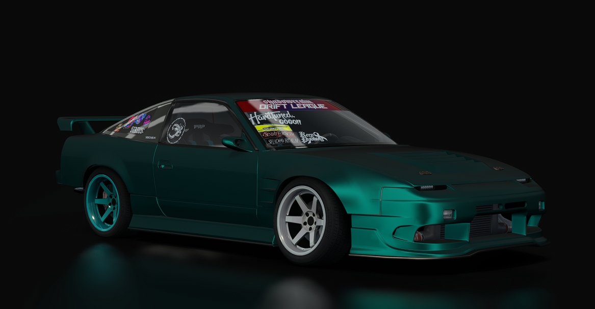 SRDL ProAM V3 Nissan 240sx, skin 4_aqua_blue