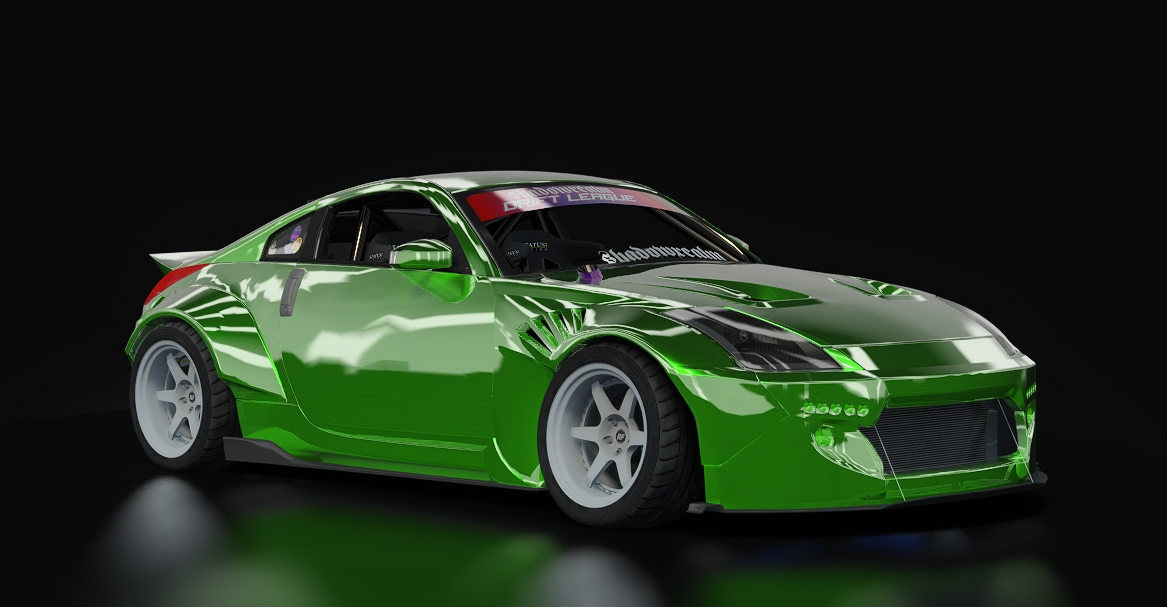 SRDL ProAM V3 Nissan 350z, skin 3_Green